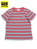 【KIDS】CHAMPION KIDS BORDER S/S TEE-DEEP PINK