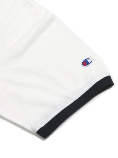 画像4: CHAMPION S/S RINGER TEE-WHITE/BLACK