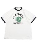 CHAMPION S/S RINGER TEE-WHITE/BLACK