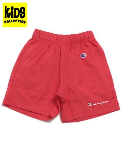 画像1: 【KIDS】CHAMPION KIDS US COTTON SHORTS-DEEP PINK