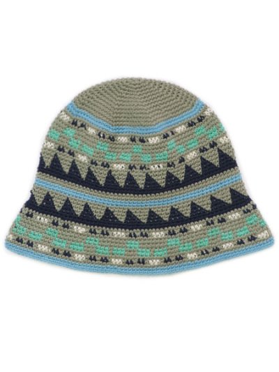 画像1: SUBLIME FINE HANDKNIT HAT LT.KHAKI MIX
