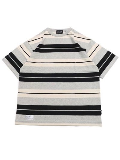 画像1: SCHOTT O.G. BORDER TEE GREY