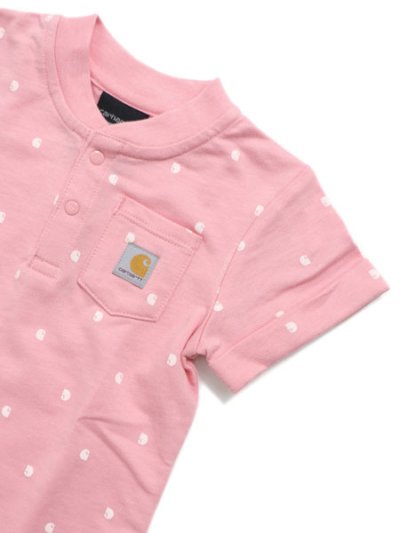 画像3: 【KIDS】CARHARTT KIDS INF SS FRENCH TERRY ROMPER-PEONY
