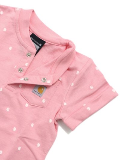 画像4: 【KIDS】CARHARTT KIDS INF SS FRENCH TERRY ROMPER-PEONY