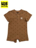 【KIDS】CARHARTT KIDS INF SS FRENCH TERRY ROMPER-C.BROWN