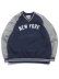画像1: 【送料無料】MITCHELL & NESS NYLON PULLOVER VINTAGE LOGO YANKEES (1)