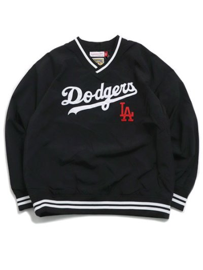 画像1: 【送料無料】MITCHELL & NESS NYLON PULLOVER VINTAGE LOGO DODGERS