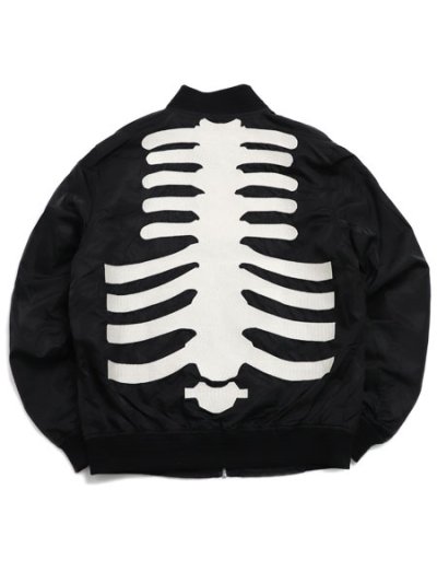 画像2: 【送料無料】VANSON NYLON TWILL JACKET BLACK/WHITE