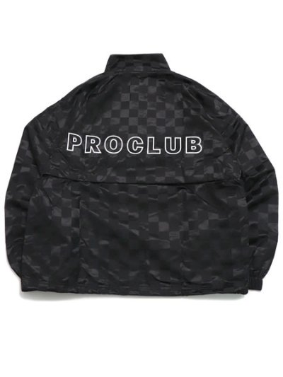 画像2: 【送料無料】PRO CLUB COMFORT SATIN CHECKERED PULLOVER BLACK