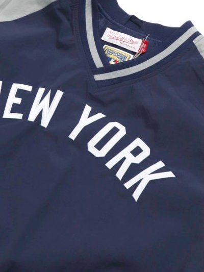 画像3: 【送料無料】MITCHELL & NESS NYLON PULLOVER VINTAGE LOGO YANKEES