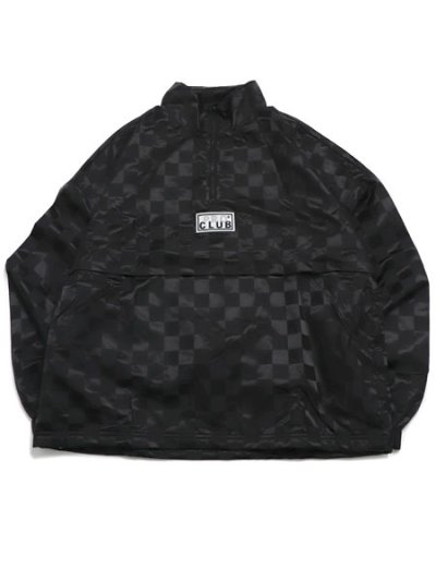 画像1: 【送料無料】PRO CLUB COMFORT SATIN CHECKERED PULLOVER BLACK