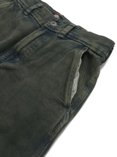 画像3: 【送料無料】DICKIES LOOSE DENIM PAINTER GREEN TONE FADE