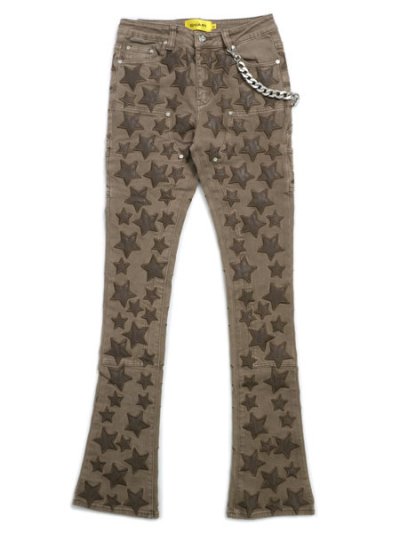 画像1: 【送料無料】GUAPI OAK BROWN STARS DENIM