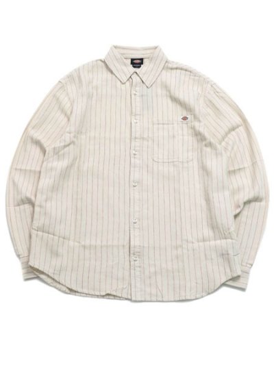 画像1: DICKIES NEW HICKORY L/S SHIRT EGRET