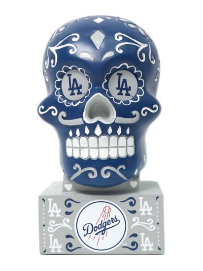 画像1: 【送料無料】SUGAR SKULL STATUE LA DODGERS