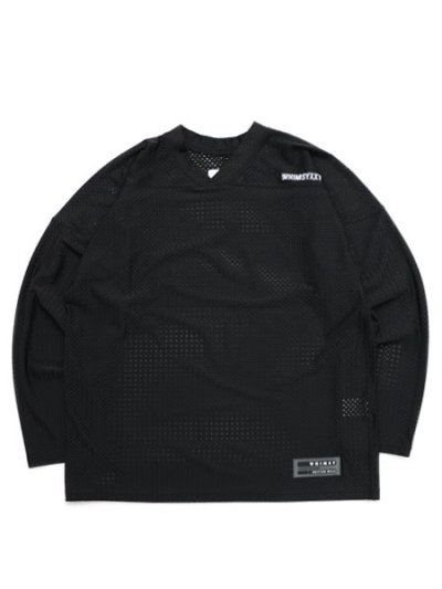 画像1: 【送料無料】WHIMSY SOCKS MESH HOCKEY TOP BLACK