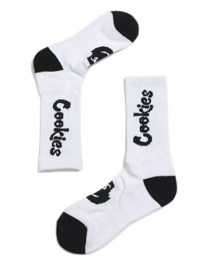 画像2: COOKIES CLOTHING ORIGINAL MINT COOKIES SOCKS WHITE/BLACK