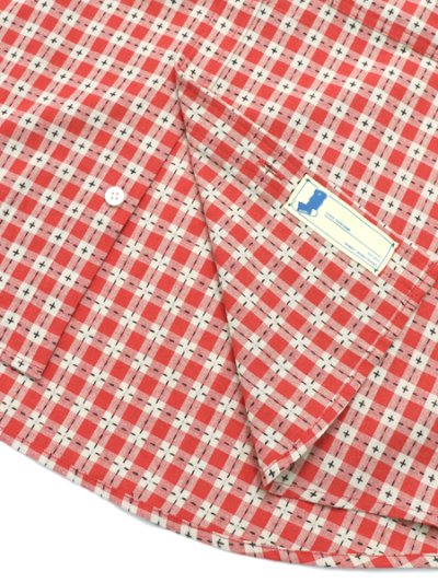 画像5: 【送料無料】WHIMSY SOCKS STICHED GINGHAM SS SHIRT RED