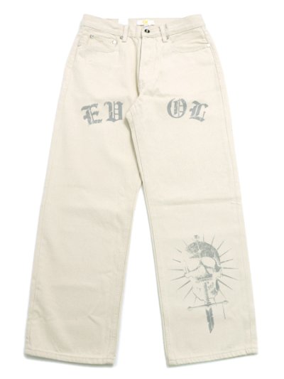画像1: 【送料無料】EVOL BY FUTURE TONAL SKULL DENIM PANT