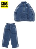 【送料無料】【KIDS】ADIDAS KIDS DENIM SET-MIDIUM BLUE DENIM