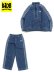 画像1: 【送料無料】【KIDS】ADIDAS KIDS DENIM SET-MIDIUM BLUE DENIM (1)