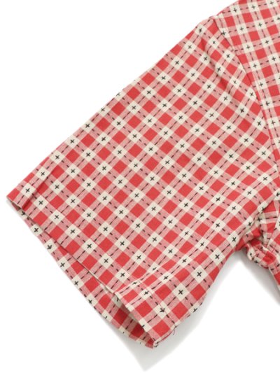 画像6: 【送料無料】WHIMSY SOCKS STICHED GINGHAM SS SHIRT RED