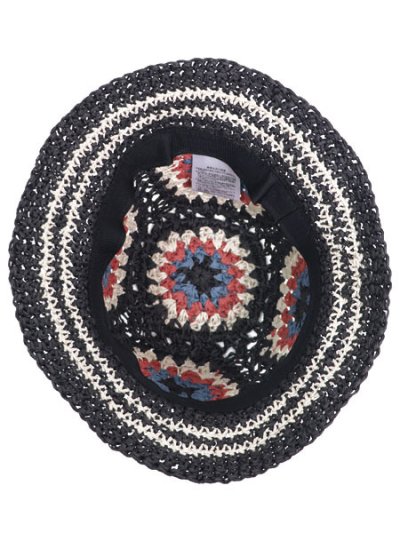 画像4: NEW ERA CROCHET KNIT PAPER BUCKET BK/SND/RYL/LOG