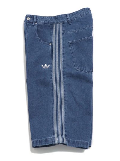 画像3: 【送料無料】ADIDAS DENIM FIREBIRD SHORTS-MIDIUM BLUE DENIM