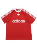 ADIDAS ADICOLOR POLY TEE-BETTER SCARLET/WHITE