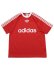 画像1: ADIDAS ADICOLOR POLY TEE-BETTER SCARLET/WHITE (1)