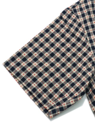 画像6: 【送料無料】WHIMSY SOCKS STICHED GINGHAM SS SHIRT NAVY