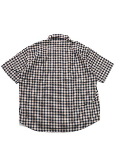 画像2: 【送料無料】WHIMSY SOCKS STICHED GINGHAM SS SHIRT NAVY