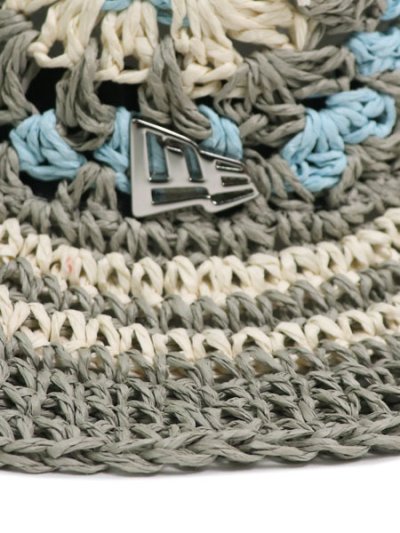 画像5: NEW ERA CROCHET KNIT PAPER BUCKET BEG/CRM WH/BLU