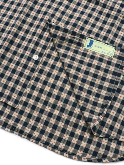 画像5: 【送料無料】WHIMSY SOCKS STICHED GINGHAM SS SHIRT NAVY