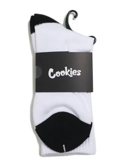 画像1: COOKIES CLOTHING ORIGINAL MINT COOKIES SOCKS WHITE/BLACK