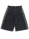 【送料無料】ADIDAS DENIM FIREBIRD SHORTS-TRUE BLACK DENIM