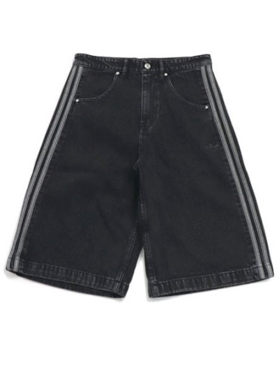 画像1: 【送料無料】ADIDAS DENIM FIREBIRD SHORTS-TRUE BLACK DENIM