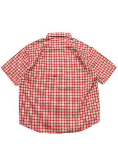 画像2: 【送料無料】WHIMSY SOCKS STICHED GINGHAM SS SHIRT RED