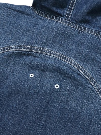 画像5: 【送料無料】INTERBREED MASH UP DENIM HOODIE BLACK