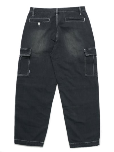 画像2: 【送料無料】INTERBREED ENGINEER DENIM CARGO PANTS BLACK