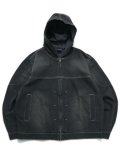 【送料無料】INTERBREED MASH UP DENIM HOODIE BLACK