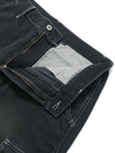 画像4: 【送料無料】INTERBREED ENGINEER DENIM CARGO PANTS BLACK