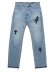 画像1: 【送料無料】ADVANCE LEVIS 505 CROSS LEATHER LT BLUE BLACK (1)