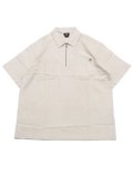 DICKIES RANCH QUARTER ZIP S/S SHIRT WHITECAP GRY