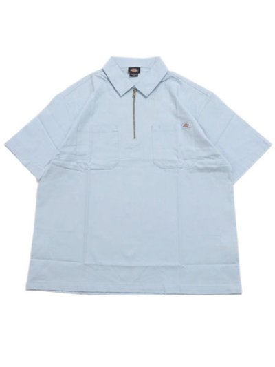 画像1: DICKIES RANCH QUARTER ZIP S/S SHIRT SKYWAY