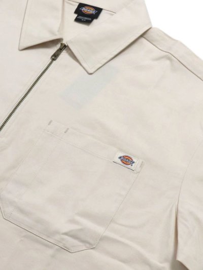 画像3: 【SALE】DICKIES RANCH QUARTER ZIP S/S SHIRT WHITECAP GRY