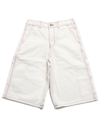 画像1: DICKIES 14 LOOSE DENIM PAINTER SHORT EGRET
