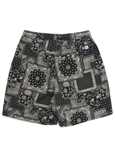 画像2: NEW ERA FLORAL PAISLEY WOVEN SHORT PANTS BLACK