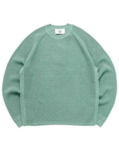 画像1: 【送料無料】REIGNING CHAMP SUPIMA KNIT ANTHEM CREW SWEATER SAGE