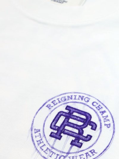 画像3: 【送料無料】REIGNING CHAMP MIDWEIGHT JERSEY RCAC TEE WHITE/PURPLE